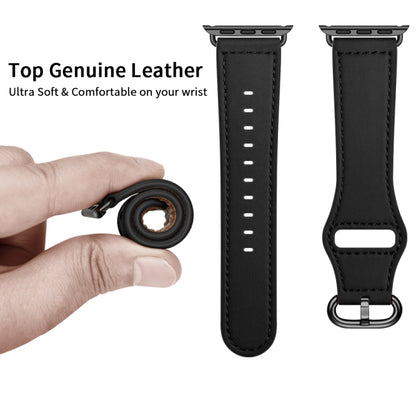 Bracelet de montre en cuir véritable pour la série Apple Watch, 7 45mm / 6&SE&5&4 44mm / 3&2&1 42mm, 7 41mm / 6&SE&5&4 40mm / 3&2&1 38mm