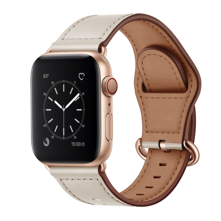 Bracelet de montre en cuir véritable pour la série Apple Watch, 7 45mm / 6&SE&5&4 44mm / 3&2&1 42mm, 7 41mm / 6&SE&5&4 40mm / 3&2&1 38mm
