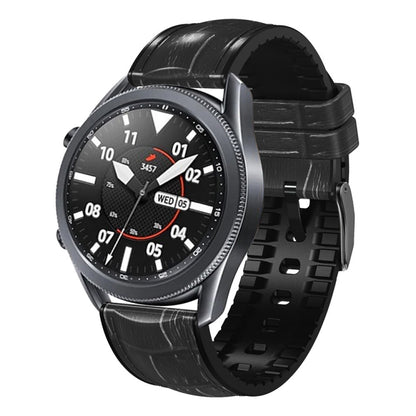 Pour Huawei Watch GT3 Pro 46mm Bracelet de montre en cuir de silicone à texture commune en bambou