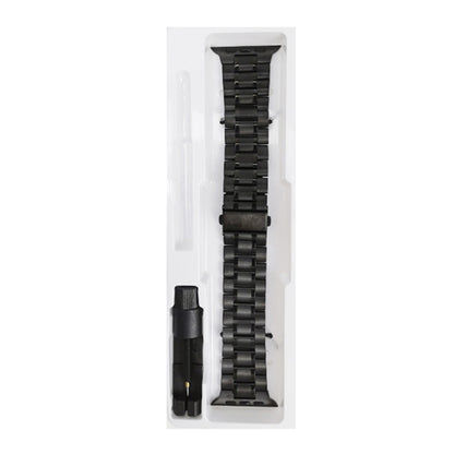 Bracelet de montre en acier inoxydable à 5 perles pour la série Apple Watch, 7 45mm / 6&SE&5&4 44mm / 3&2&1 42mm, 7 41mm / 6&SE&5&4 40mm / 3&2&1 38mm