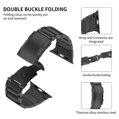 Bracelet de montre en alliage de titane pour la série Apple Watch, 7 45mm / 6&SE&5&4 44mm / 3&2&1 42mm, 7 41mm / 6&SE&5&4 40mm / 3&2&1 38mm
