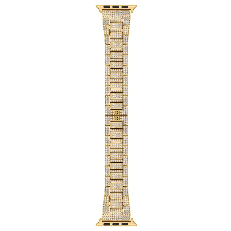 Bracelet de montre en métal diamant pour la série Apple Watch, 7 45mm / 6&SE&5&4 44mm / 3&2&1 42mm, 7 41mm / 6&SE&5&4 40mm / 3&2&1 38mm