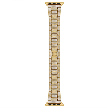 Bracelet de montre en métal diamant pour la série Apple Watch, 7 45mm / 6&SE&5&4 44mm / 3&2&1 42mm, 7 41mm / 6&SE&5&4 40mm / 3&2&1 38mm