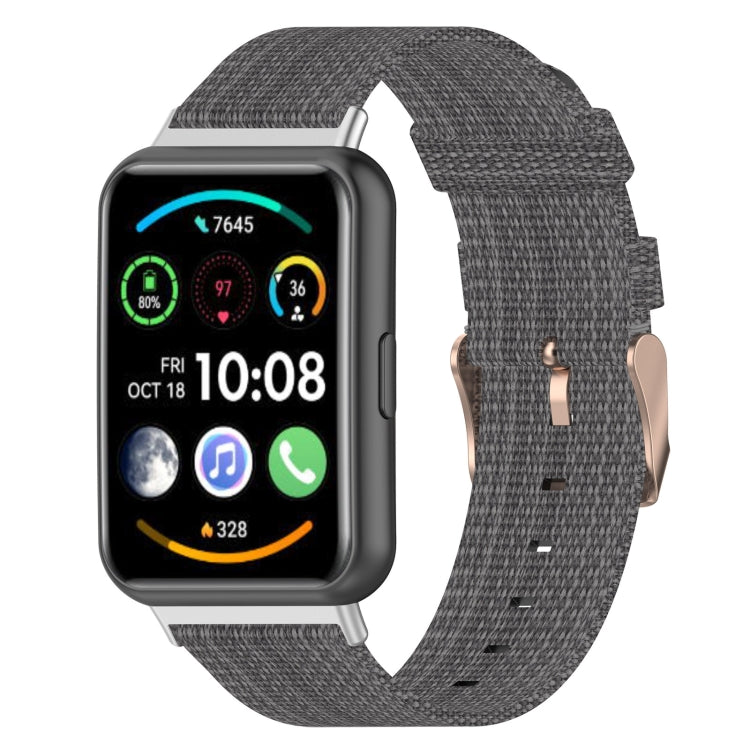 Bracelet de montre tissé en nylon, For Huawei Watch Fit 2