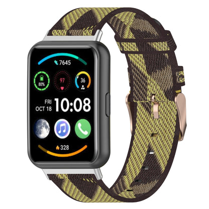 Bracelet de montre tissé en nylon, For Huawei Watch Fit 2