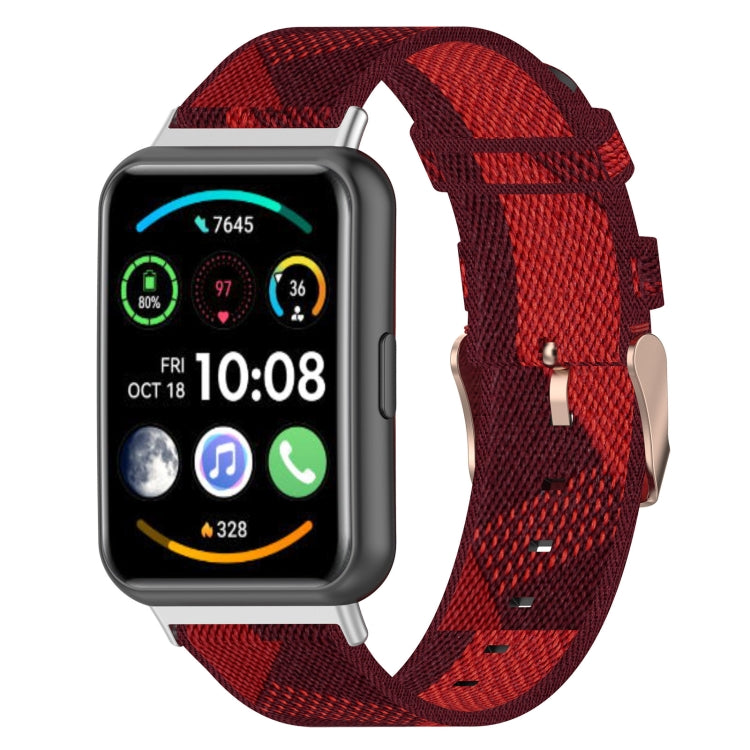 Bracelet de montre tissé en nylon, For Huawei Watch Fit 2