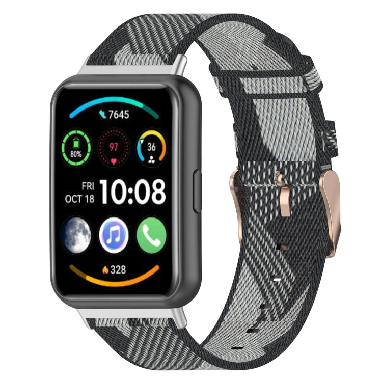 Bracelet de montre tissé en nylon, For Huawei Watch Fit 2
