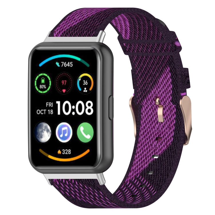 Bracelet de montre tissé en nylon, For Huawei Watch Fit 2