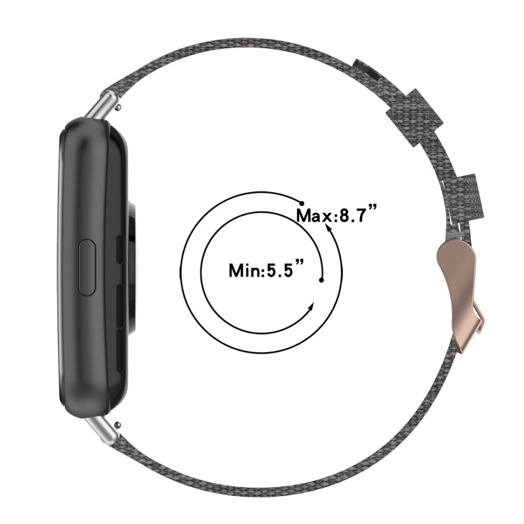 Bracelet de montre tissé en nylon, For Huawei Watch Fit 2