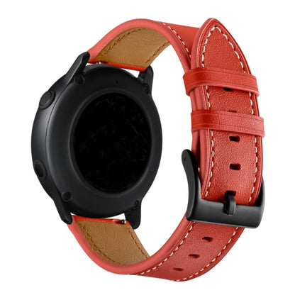 Bracelet de montre en fil à coudre en cuir première couche 20 mm / 22 mm, For Huawei Watch GT3 Pro 43mm / 46mm