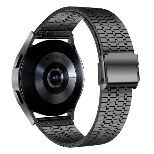 20mmPour Samsung Smart Watch Bracelet de montre universel en acier inoxydable à sept perles, 20mm