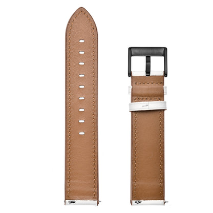 Bracelet de montre en fil à coudre en cuir de première couche de 20 mm, For Huawei Watch GT3 Pro 43mm / 46mm