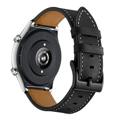 Bracelet de montre avec fil à coudre en cuir de vachette 22 mm, For Honor Watch GS 3