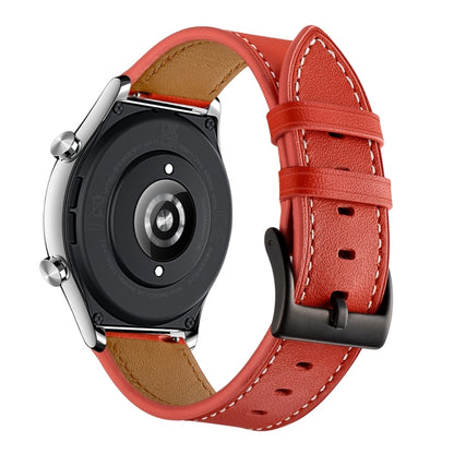 Bracelet de montre avec fil à coudre en cuir de vachette 22 mm, For Honor Watch GS 3