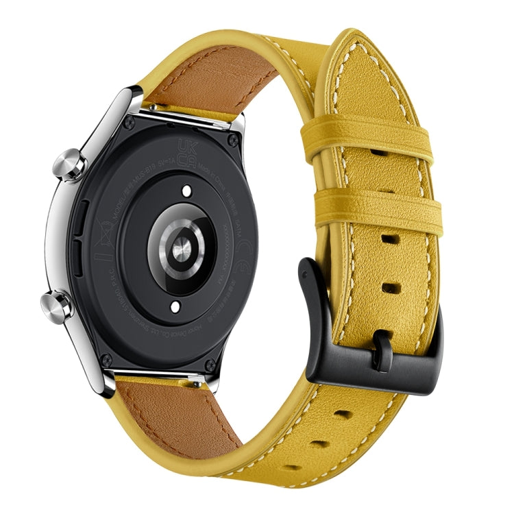 Bracelet de montre avec fil à coudre en cuir de vachette 22 mm, For Honor Watch GS 3