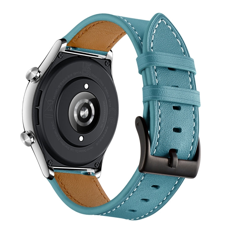 Bracelet de montre avec fil à coudre en cuir de vachette 22 mm, For Honor Watch GS 3