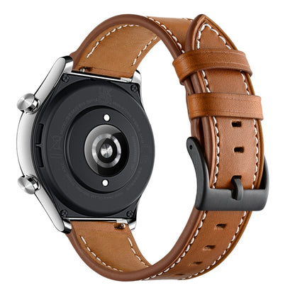 Bracelet de montre avec fil à coudre en cuir de vachette 22 mm, For Honor Watch GS 3