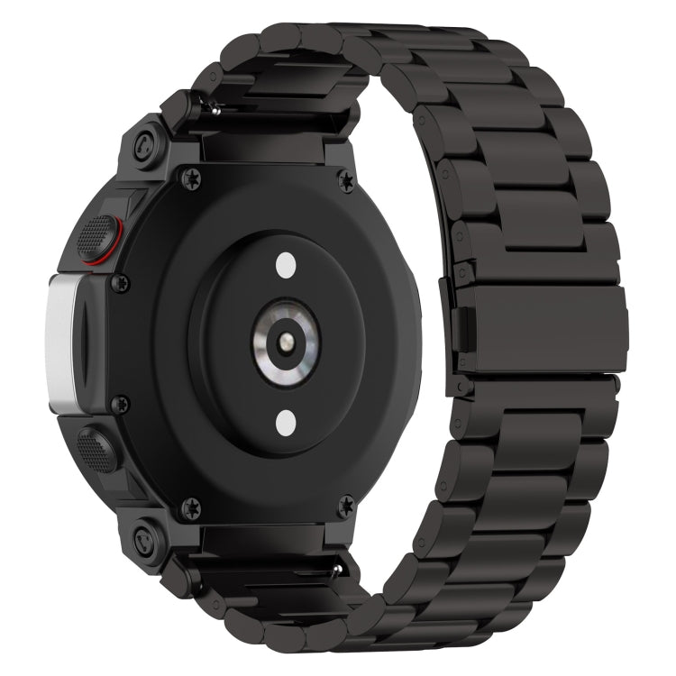 Pour Huami Amazfit T-Rex 2 Bracelet de montre en acier à trois souches