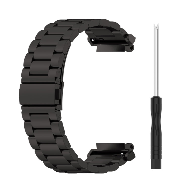 Pour Huami Amazfit T-Rex 2 Bracelet de montre en acier à trois souches