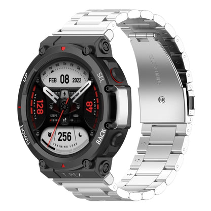 Pour Huami Amazfit T-Rex 2 Bracelet de montre en acier à trois souches