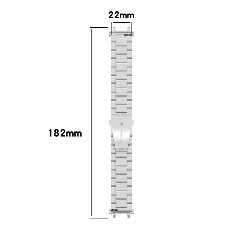 Pour Huami Amazfit T-Rex 2 Bracelet de montre en acier à trois souches