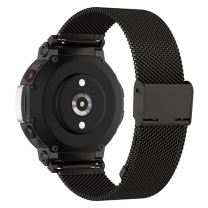 Pour Huami Amazfit T-Rex 2 Bracelet de montre en acier inoxydable à encliquetage