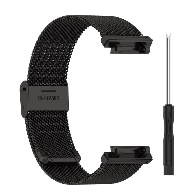 Pour Huami Amazfit T-Rex 2 Bracelet de montre en acier inoxydable à encliquetage