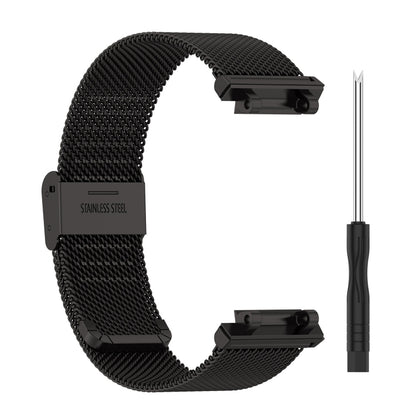 Pour Huami Amazfit T-Rex 2 Bracelet de montre en acier inoxydable à encliquetage