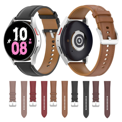 Bracelet de montre en cuir de qualité supérieure, For Samsung Galaxy Watch 5 40mm, For Samsung Galaxy Watch 5 44mm, For Samsung Galaxy Watch 5 Pro 45mm