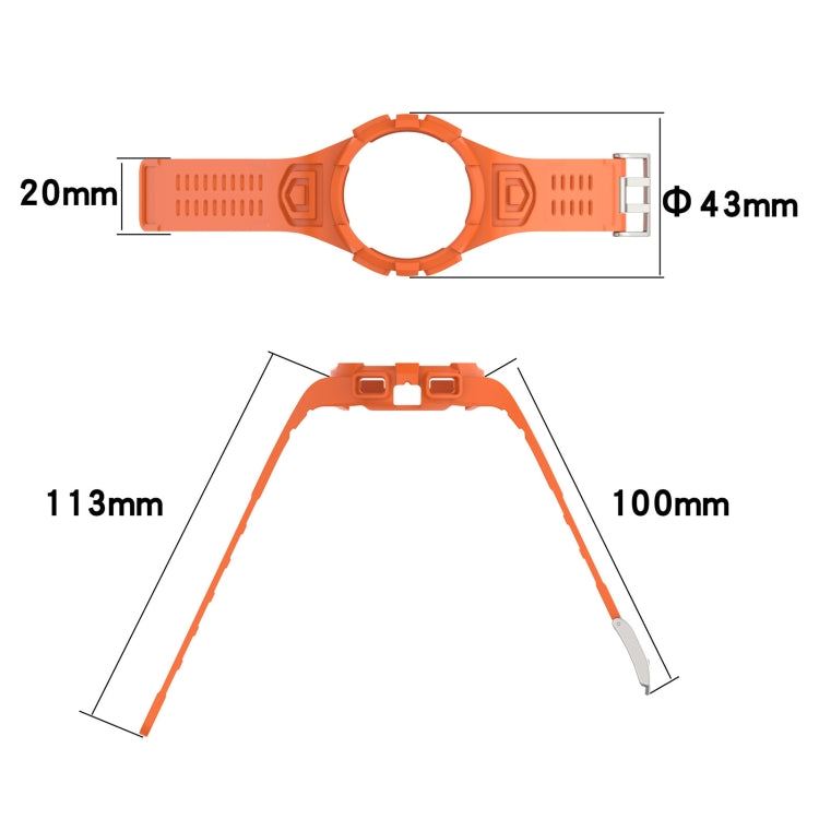 Bracelet de montre intégré en silicone, For Samsung Galaxy Watch5 40mm, For Samsung Galaxy Watch5 44mm