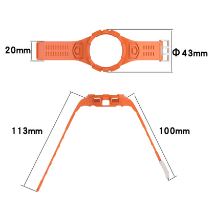 Bracelet de montre intégré en silicone, For Samsung Galaxy Watch5 40mm, For Samsung Galaxy Watch5 44mm