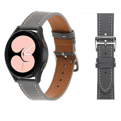 Bracelet de montre en cuir à armure toile, For Samsung Galaxy Watch5 Pro 45mm/5 44mm/5 40mm
