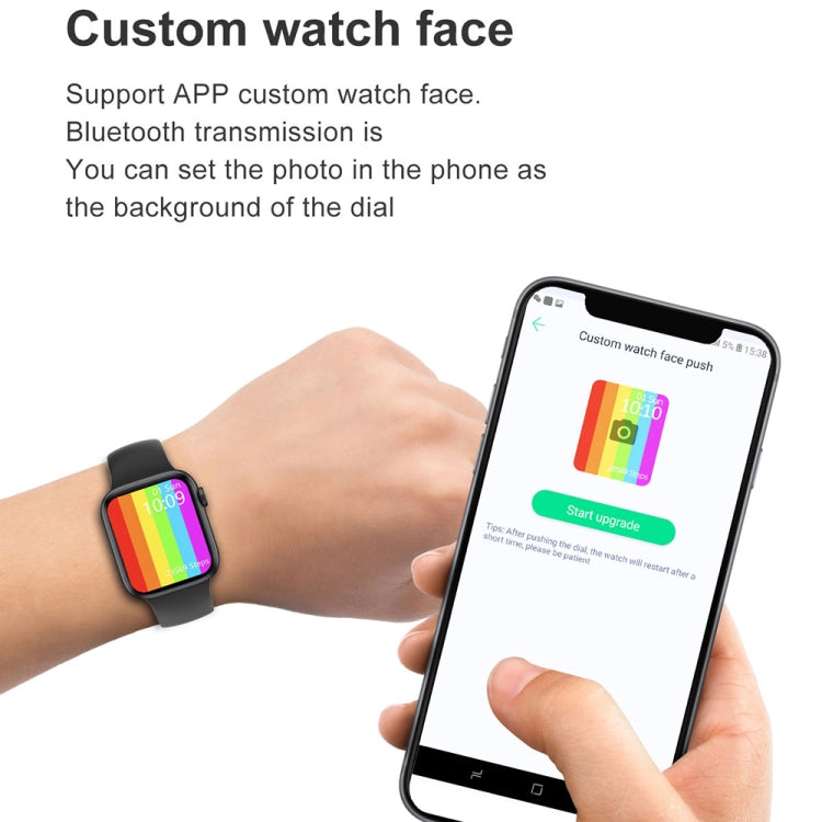 W17 Pro Max Montre intelligente en silicone avec rappel de message d'appel Bluetooth 1,9 pouces