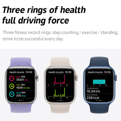 W17 Pro Max Montre intelligente en silicone avec rappel de message d'appel Bluetooth 1,9 pouces