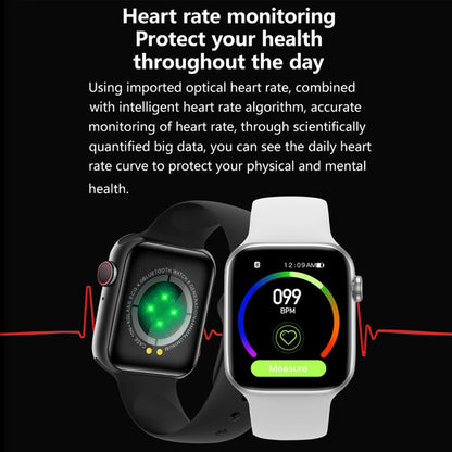 W17 Pro Max Montre intelligente en silicone avec rappel de message d'appel Bluetooth 1,9 pouces