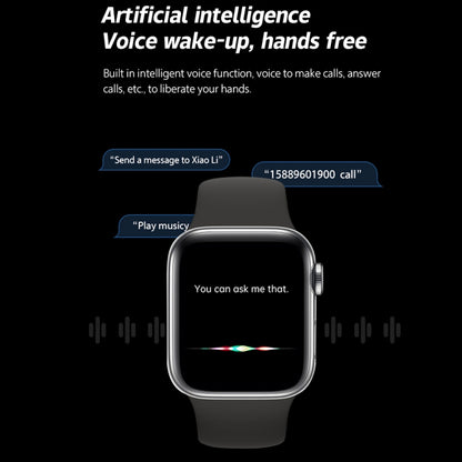 W17 Pro Max Montre intelligente en silicone avec rappel de message d'appel Bluetooth 1,9 pouces