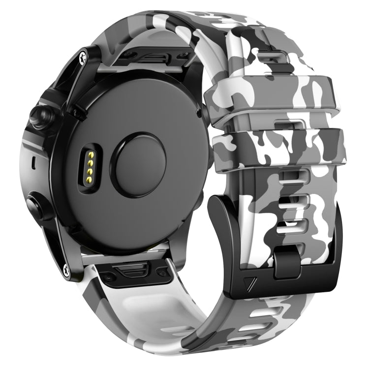Bracelet de montre en silicone camouflage, For Garmin Fenix 7, For Garmin Fenix 7X