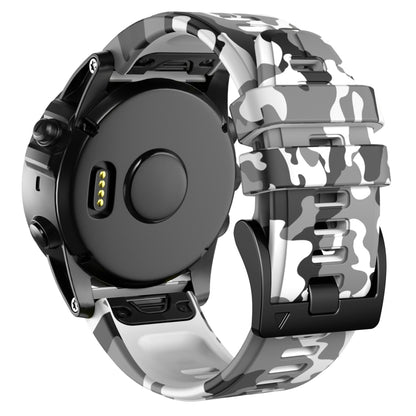 Bracelet de montre en silicone camouflage, For Garmin Fenix 7, For Garmin Fenix 7X