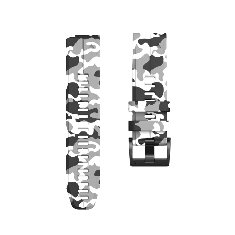 Bracelet de montre en silicone camouflage, For Garmin Fenix 7, For Garmin Fenix 7X