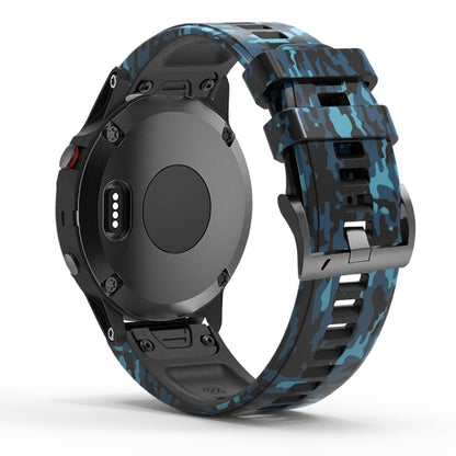 Bracelet de montre en silicone camouflage, For Garmin Fenix 7, For Garmin Fenix 7X