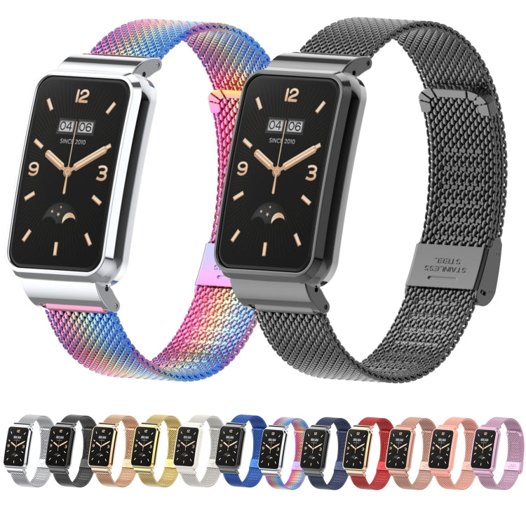 Bracelet de montre en acier et métal à boucle de Milan, For Xiaomi Mi Band 7 Pro