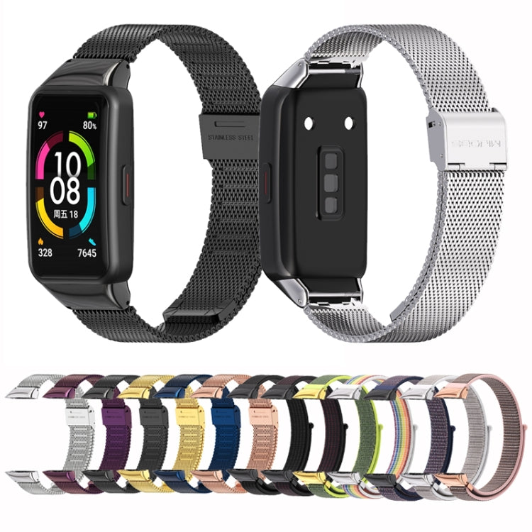 Bracelet de montre en nylon respirant Mijobs, For Huawei Band 6 / Honor Band 6