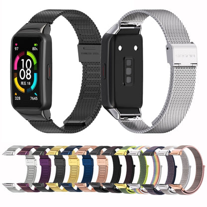 Bracelet de montre en nylon respirant Mijobs, For Huawei Band 6 / Honor Band 6