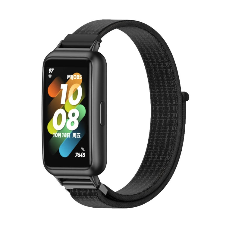 Bracelet de montre en nylon respirant Mijobs, For Huawei Band 7 / 7 NFC