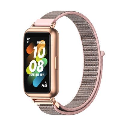 Bracelet de montre en nylon respirant Mijobs, For Huawei Band 7 / 7 NFC