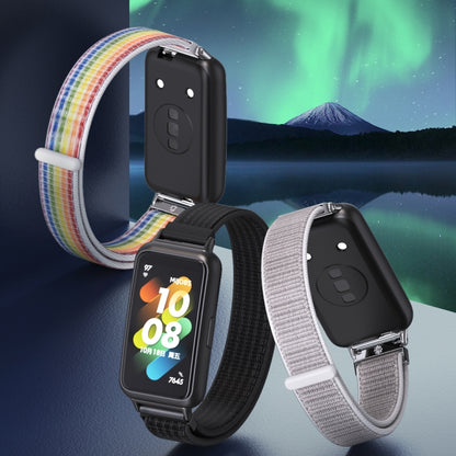 Bracelet de montre en nylon respirant Mijobs, For Huawei Band 7 / 7 NFC