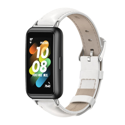 Bracelet de montre en cuir de vachette MIJOBS, For Huawei Band 7 / 7 NFC