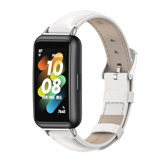 Bracelet de montre en cuir de vachette MIJOBS, For Huawei Band 7 / 7 NFC
