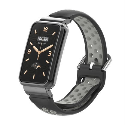 Bracelet de montre en silicone avec cadre en métal, For Xiaomi Mi Band 7 Pro