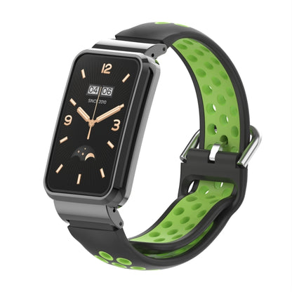 Bracelet de montre en silicone avec cadre en métal, For Xiaomi Mi Band 7 Pro